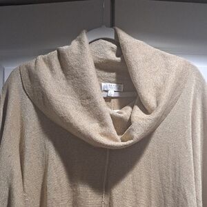 NEW Joseph A.  XL Gold Cowl Neck lightweight Sweater for Women